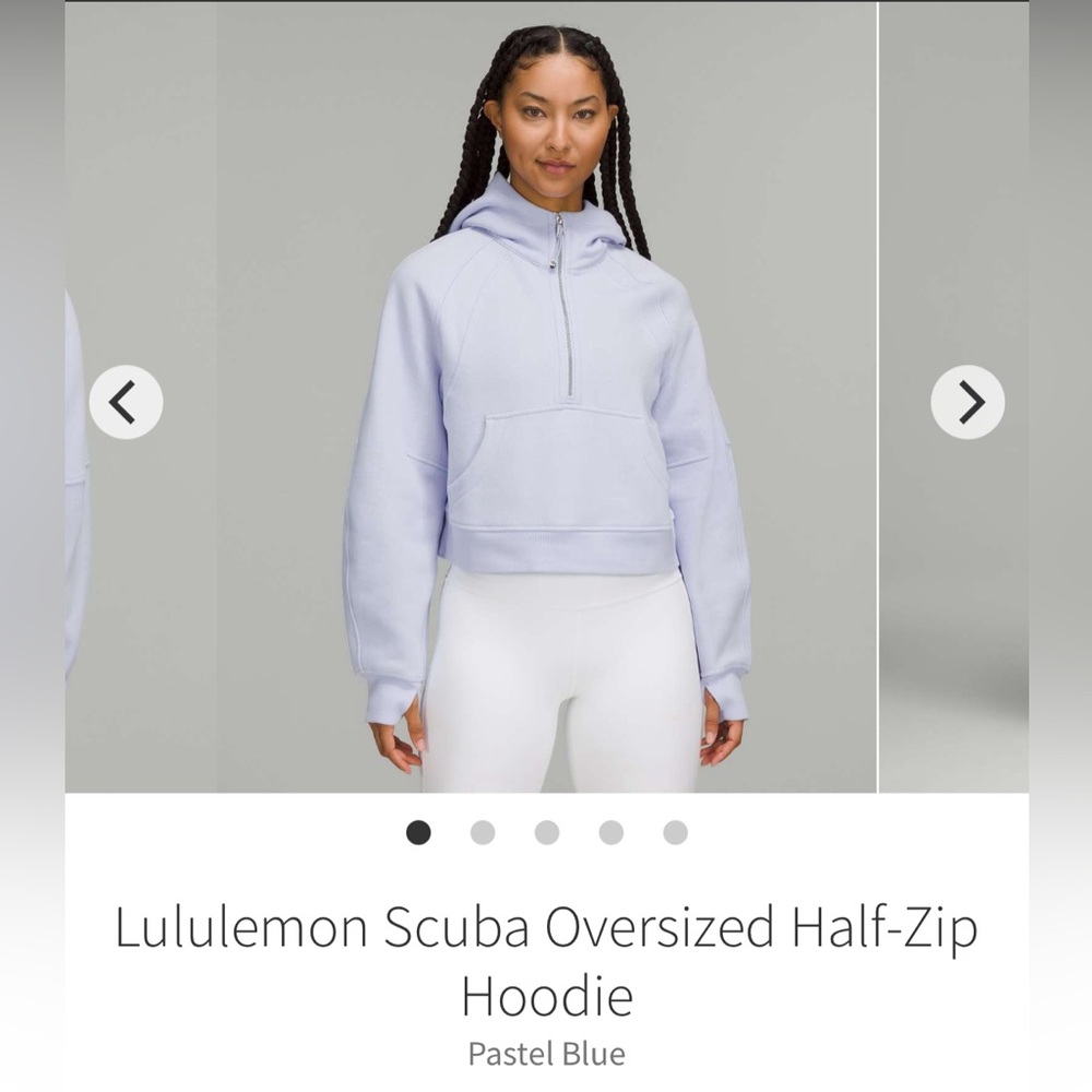 Lululemon Oversized Half Zip Hoodie - Picture 1 of 4